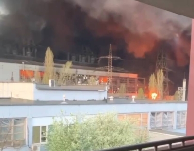В Українці горить ТЕС: жителів закликають зачинити вікна